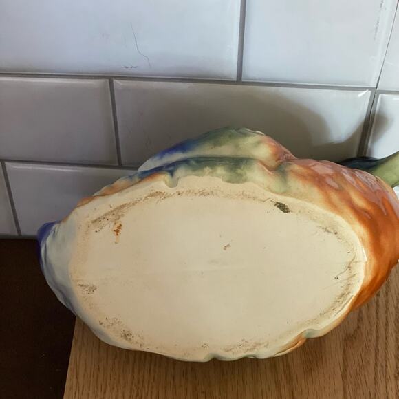 Vintage Royal Copley Duck Realistic Blue Brown Planter - Picture 6 of 6